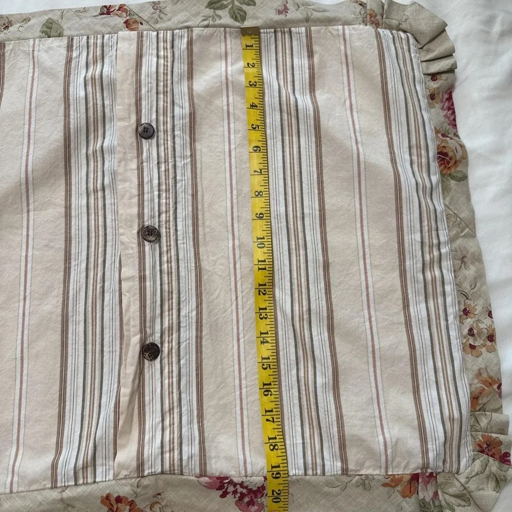 Pillow Shams 2 Nautica Savannah Shabby Cottage Farmhouse French Country Floral